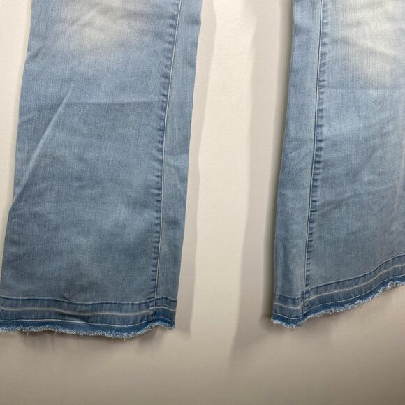 Black Label C'est Toi Light Wash Blue Denim Flare Jeans Women's Size 5 26 - Picture 4 of 9